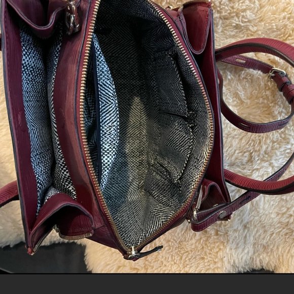 RARE Rebecca Minkoff Burgundy Crossbody Satchel - Picture 2 of 4